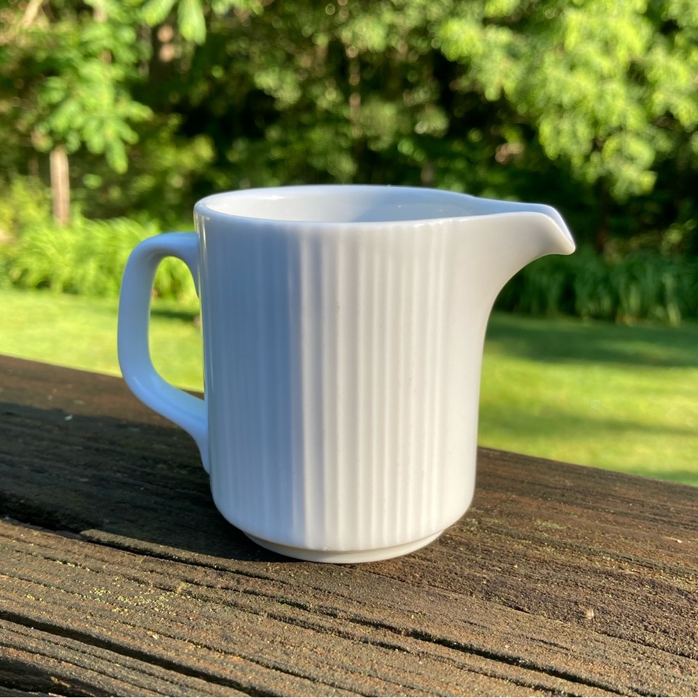 Vintage Rosenthal Germany Variation White China Mini Creamer 3”